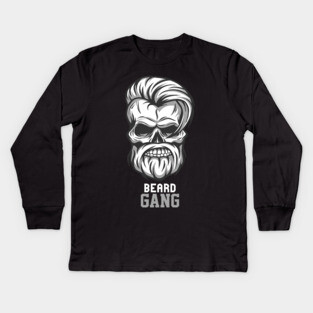 Beard Gang For Life Kids Long Sleeve T-Shirt