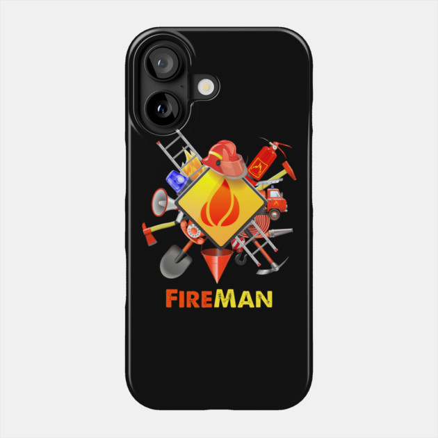 Fire safety Firefighter Fire Extinguishers fireman Phone Case by DrollDrifter