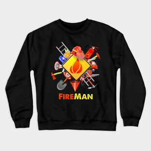 Fire safety Firefighter Fire Extinguishers fireman Crewneck Sweatshirt