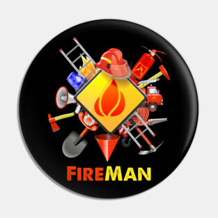 Fire safety Firefighter Fire Extinguishers fireman Pin