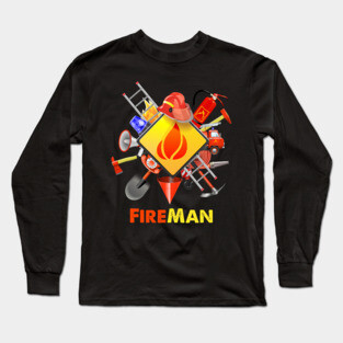 Fire safety Firefighter Fire Extinguishers fireman Long Sleeve T-Shirt