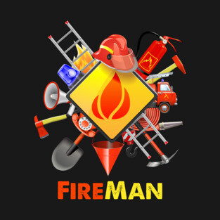 Fire safety Firefighter Fire Extinguishers fireman T-Shirt