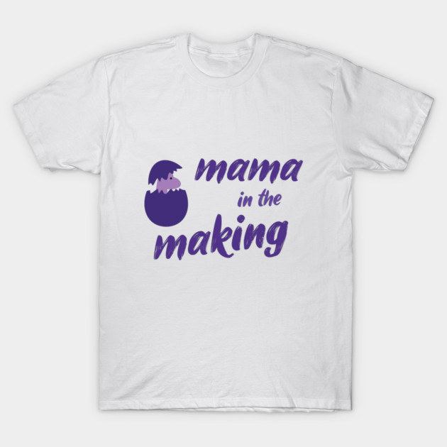 Mama in the making and dino pregnancy announcement T-Shirt by Lovebubble Letters