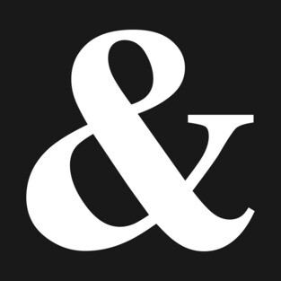 Plural Pride Ampersand! - white font T-Shirt