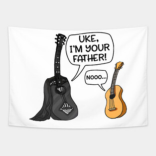 Uke I'm Your Father Funny Guitar Tapestry