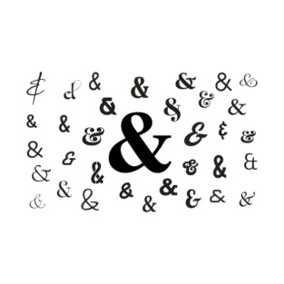 So Many Ampersands - black font T-Shirt