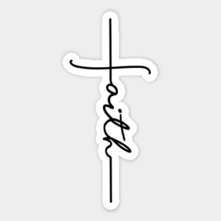Faith Cross Sticker