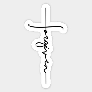Forgiven Christian Cross Magnet