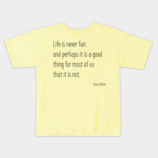 Oscar Wilde Quote Kids T-Shirt