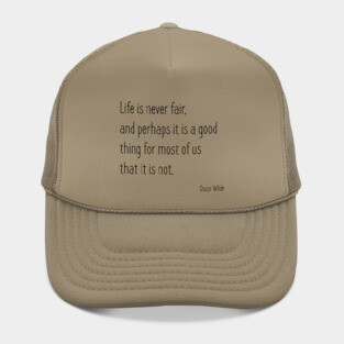 Oscar Wilde Quote Hat