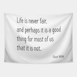 Oscar Wilde Quote Tapestry