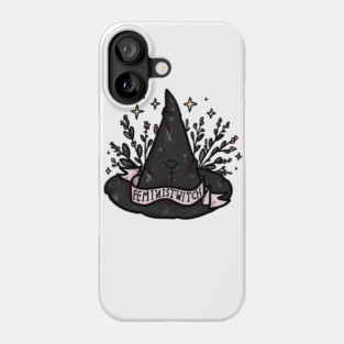 Feminist witch Hat Phone Case