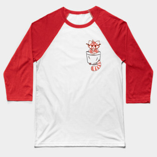 Pocket Red Panda Baseball T-Shirt