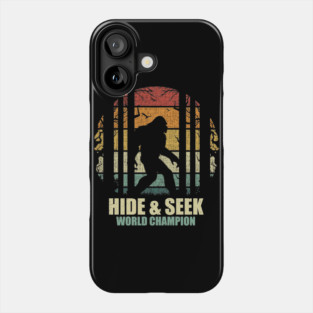 Sasquatch bigfoot Hide seek world champion Bigfoot Retro Gift Phone Case