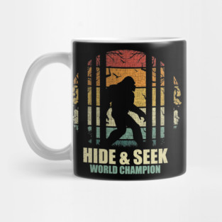 Sasquatch bigfoot Hide seek world champion Bigfoot Retro Gift Mug