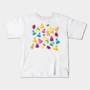 Princess Dresses Print Kids T-Shirt