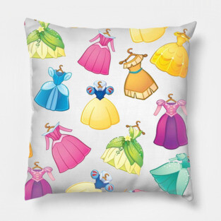 Princess Dresses Print Pillow