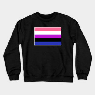 Genderfluid Flag Crewneck Sweatshirt