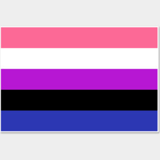 Genderfluid Flag Posters and Art