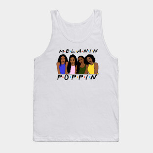 Melanin Women Poppin, Afro Black Girl Magic Tank Top