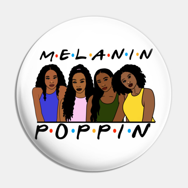 Melanin Women Poppin, Afro Black Girl Magic Pin by logiamerch