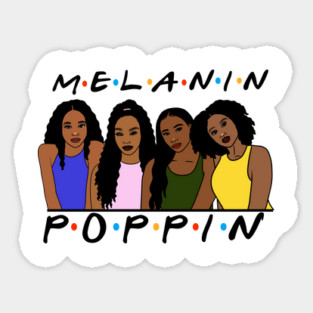 Melanin Women Poppin, Afro Black Girl Magic Magnet