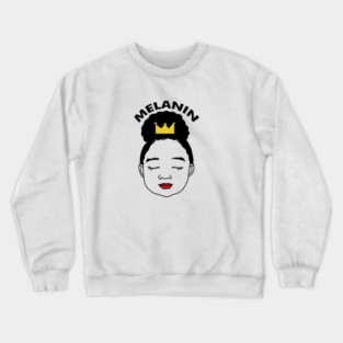 Melanin Afro Girl Birthday, Proud African Crewneck Sweatshirt