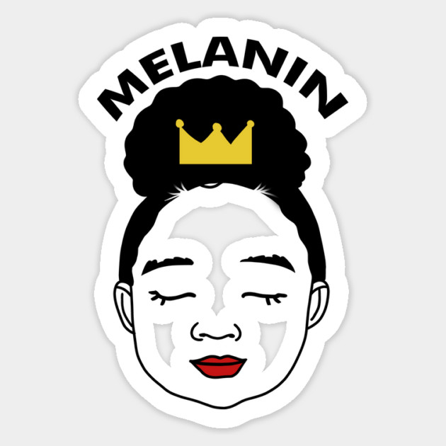Melanin Afro Girl Birthday, Proud African Sticker by logiamerch