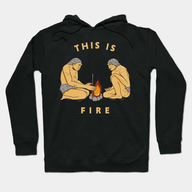 This Is Fire Hoodie by dumbshirts