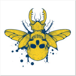 Yellow beetle Posters and Art