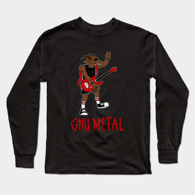 Gnu Metal Long Sleeve T-Shirt by dumbshirts