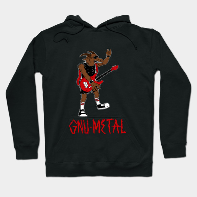 Gnu Metal Hoodie by dumbshirts
