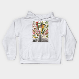 Vintage Blooming New York Kids Hoodie