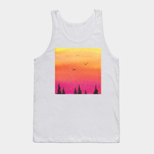 Watercolor sunset Tank Top
