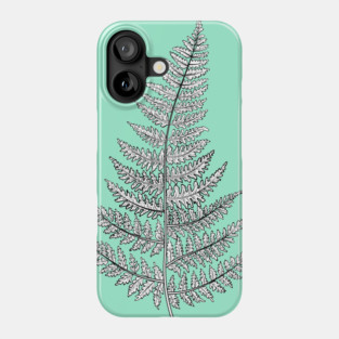 Botanical Fern Drawing Phone Case