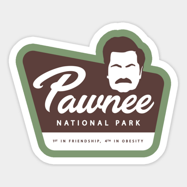 Ron Swanson Parks and Rec Pawnee National Parks Magnet by stayfrostybro