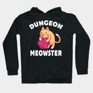 Dungeon Meowster Cat Polyhedral Gift Hoodie