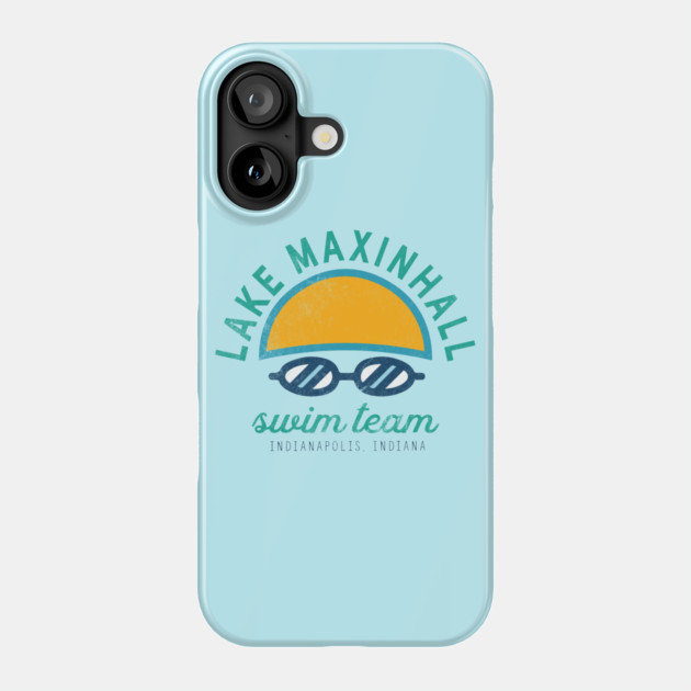 Lake Maxinhall Swim Team Goggled Phone Case by Camp Happy Hour