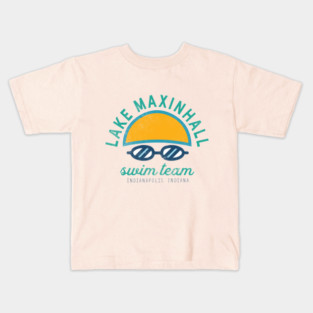Lake Maxinhall Swim Team Goggled Kids T-Shirt