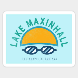 Lake Maxinhall Goggled Magnet