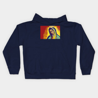 Modern Virgin of Guadalupe Kids Hoodie