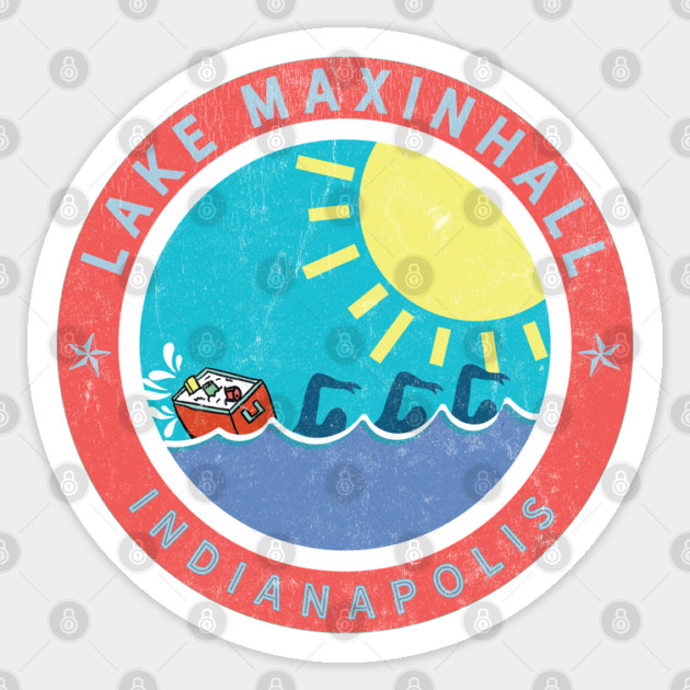 Lake Maxinhall Indianapolis Patch Sticker by Camp Happy Hour