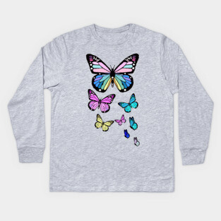 butterfly Kids Long Sleeve T-Shirt