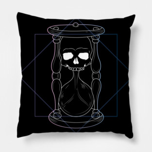Skull Hourglass Pillow