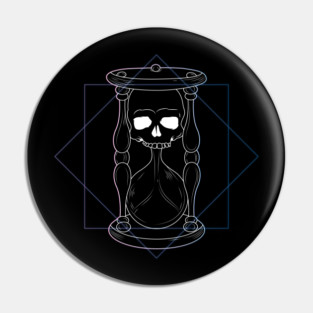 Skull Hourglass Pin