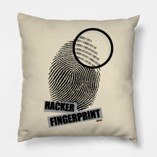 Hacker fingerprint Pillow