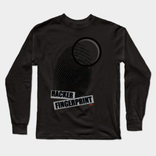 Hacker fingerprint Long Sleeve T-Shirt