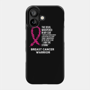 The Devil- Breast cancer Awareness Support Ribbon Phone Case