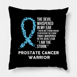 The Devil- Prostate cancer Awareness Support Ribbon Pillow