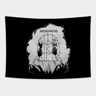 Midsommar white Tapestry